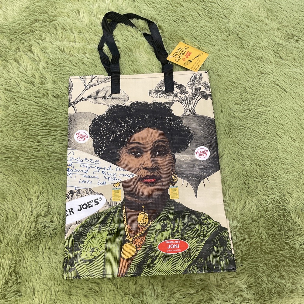 Trader Joe's Eco Reusable Shopping‎ Grocery Tote Bag Home Cooking With Joe NEW‼️